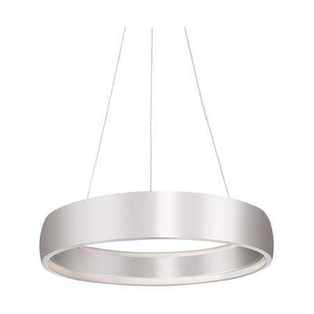 Kuzco Lighting Halo - Circular Pendant Rolled Aluminum Ring With Inner Diffuser PD22723-BS
